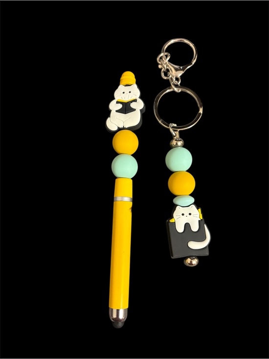 Hand Crafted Other - Cat Stylus Pen/ Pen & Keychain Set